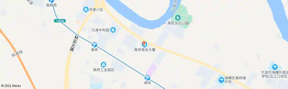 宁波高桥镇政府(农贸市场)_公交站地图_宁波公交_妙搜公交查询2025