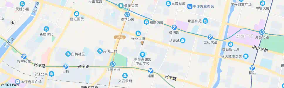 宁波园丁街_公交站地图_宁波公交_妙搜公交查询2025