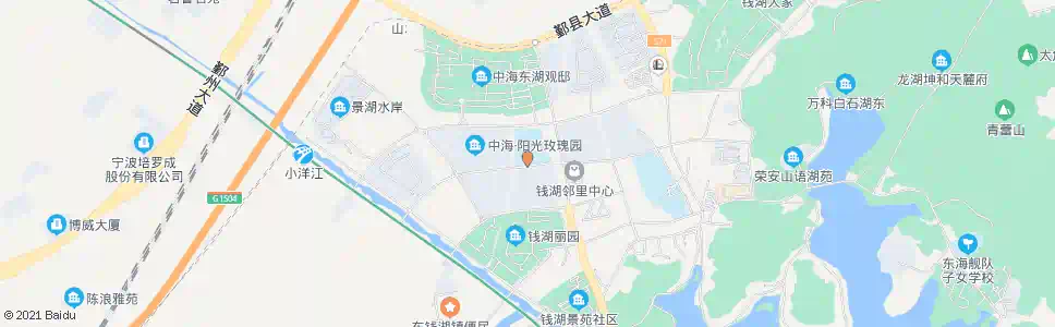 宁波原东钱湖中心小学_公交站地图_宁波公交_妙搜公交查询2025