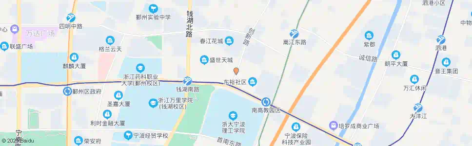 宁波东裕社区西_公交站地图_宁波公交_妙搜公交查询2025