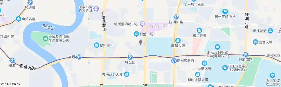 宁波钟盈小区_公交站地图_宁波公交_妙搜公交查询2025