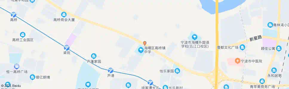 宁波高桥中学_公交站地图_宁波公交_妙搜公交查询2025