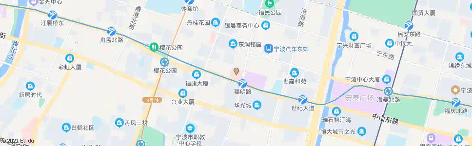 宁波第六医院(世纪东方广场)_公交站地图_宁波公交_妙搜公交查询2025