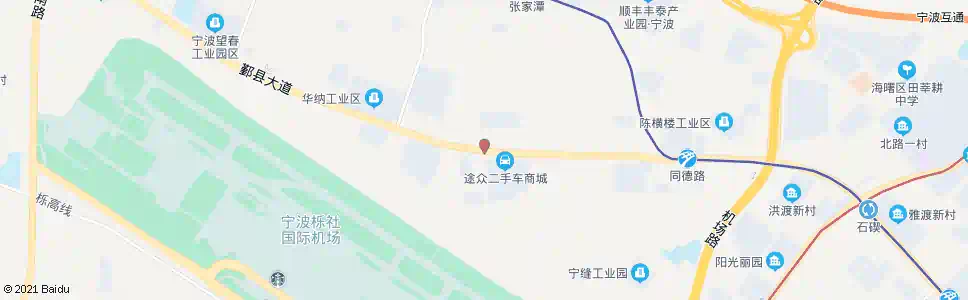 宁波途众汽贸城(第三车辆检测站)_公交站地图_宁波公交_妙搜公交查询2025