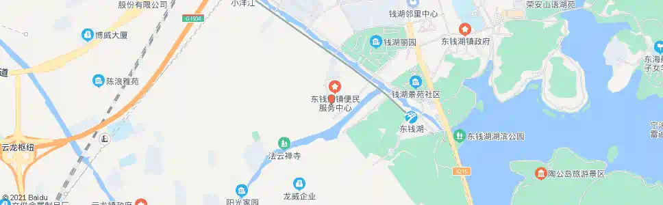 宁波东钱湖管委会_公交站地图_宁波公交_妙搜公交查询2025