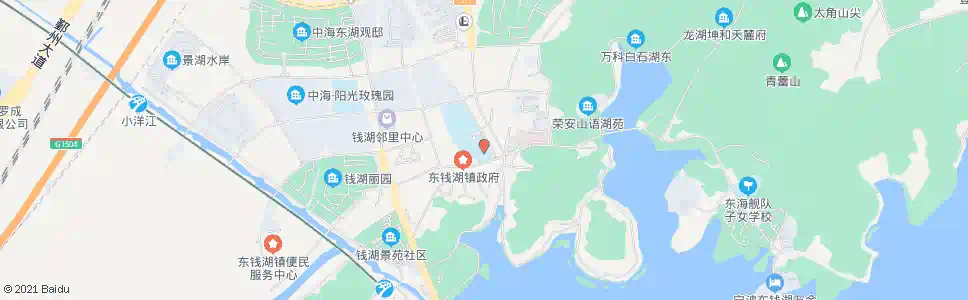 宁波东钱湖中学_公交站地图_宁波公交_妙搜公交查询2025