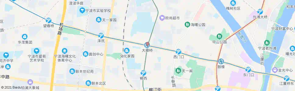 宁波中山西路翠柏路口_公交站地图_宁波公交_妙搜公交查询2025