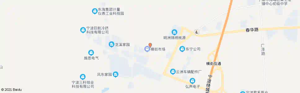宁波横街菜场北_公交站地图_宁波公交_妙搜公交查询2025