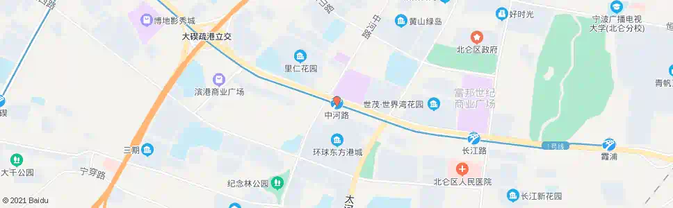 宁波中河路站_公交站地图_宁波公交_妙搜公交查询2025