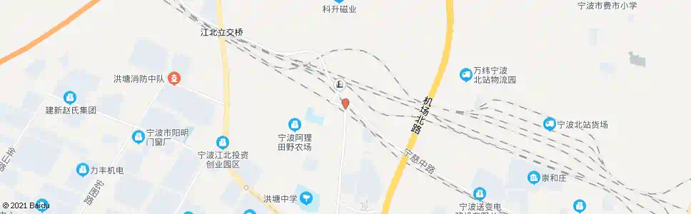 宁波洪塘北路_公交站地图_宁波公交_妙搜公交查询2025