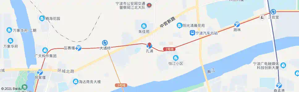 宁波孔浦站_公交站地图_宁波公交_妙搜公交查询2025