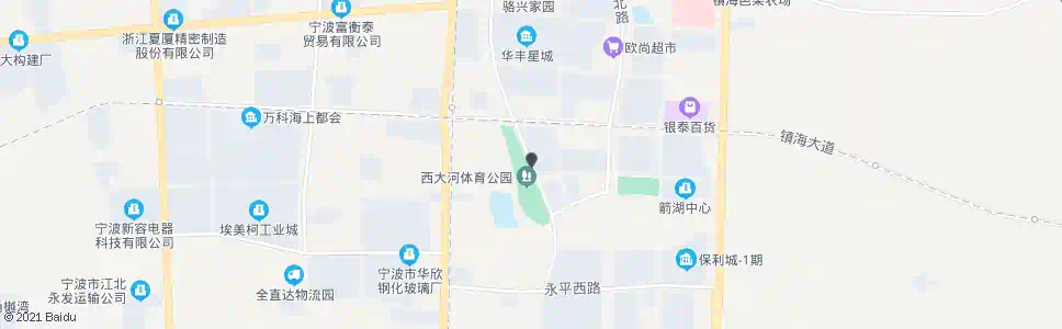 宁波西大河公园_公交站地图_宁波公交_妙搜公交查询2025