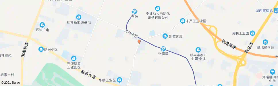 宁波张家潭(嘉乐企业)_公交站地图_宁波公交_妙搜公交查询2025