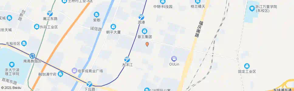 宁波金谷中路诚信路口_公交站地图_宁波公交_妙搜公交查询2025