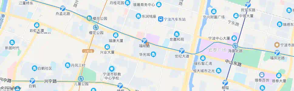 宁波江东中心小学_公交站地图_宁波公交_妙搜公交查询2025