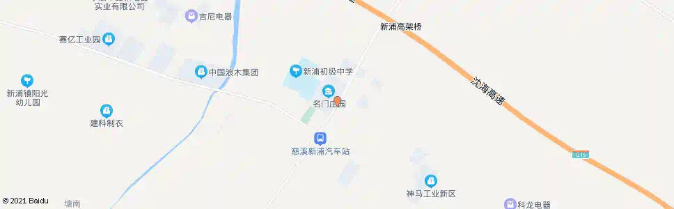 宁波名门庄园_公交站地图_宁波公交_妙搜公交查询2025