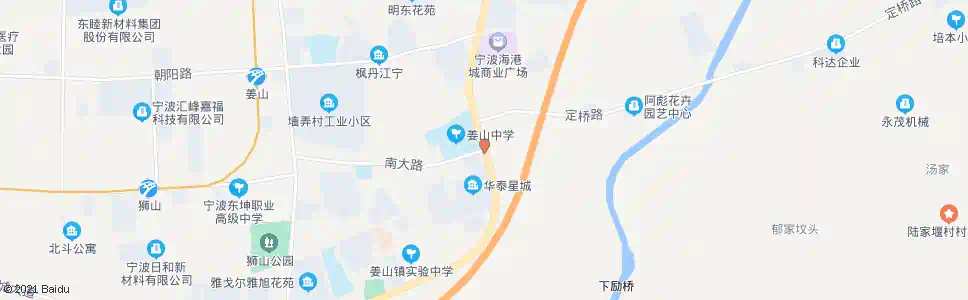 宁波姜山中学东_公交站地图_宁波公交_妙搜公交查询2025