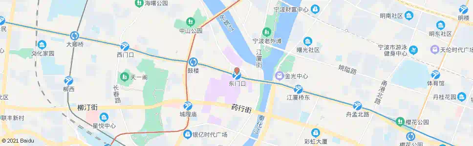 宁波东门口(新华联商厦)_公交站地图_宁波公交_妙搜公交查询2025
