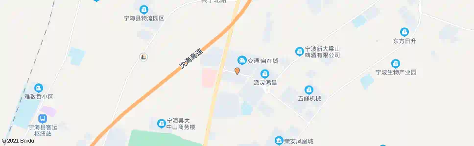宁波自在城_公交站地图_宁波公交_妙搜公交查询2025