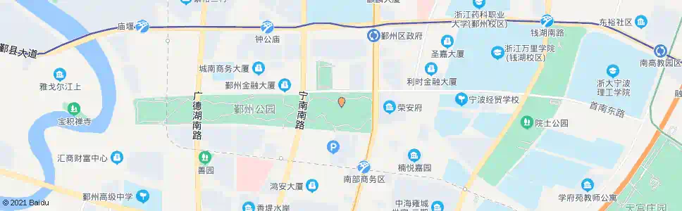 宁波鄞州公园东_公交站地图_宁波公交_妙搜公交查询2025