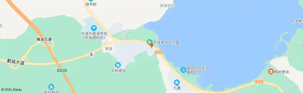 宁波东钱湖水上乐园_公交站地图_宁波公交_妙搜公交查询2025