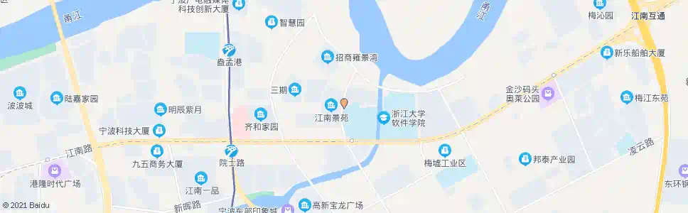 宁波软件学院西大门_公交站地图_宁波公交_妙搜公交查询2025
