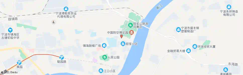 宁波招宝山(中国防空博览园)_公交站地图_宁波公交_妙搜公交查询2025