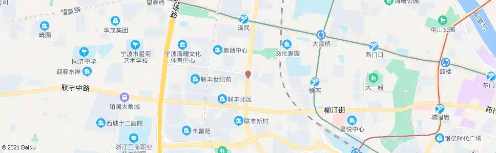 宁波白云二村_公交站地图_宁波公交_妙搜公交查询2025