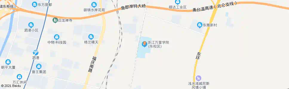宁波万里学院东校区_公交站地图_宁波公交_妙搜公交查询2025