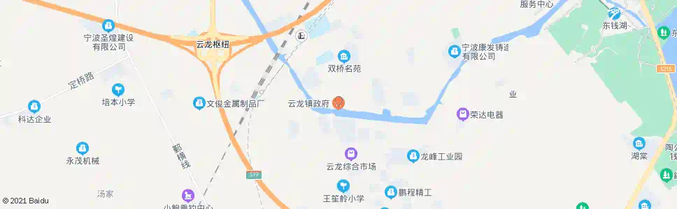 宁波云龙镇政府_公交站地图_宁波公交_妙搜公交查询2025