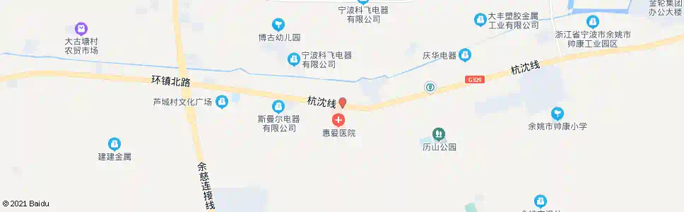 宁波惠爱医院_公交站地图_宁波公交_妙搜公交查询2025