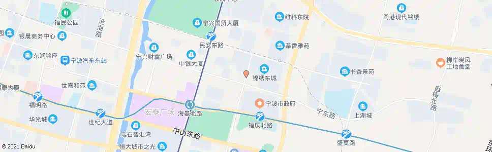 宁波河清路宁东路口_公交站地图_宁波公交_妙搜公交查询2025