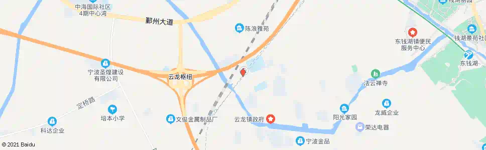 宁波傅家(云龙加油站)_公交站地图_宁波公交_妙搜公交查询2025