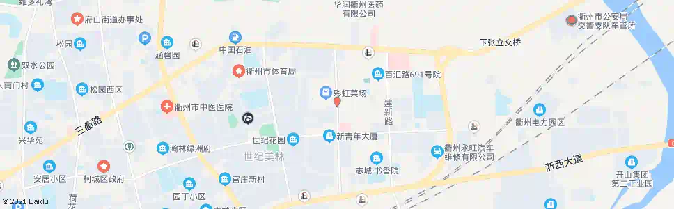 衢州彩虹路_公交站地图_衢州公交_妙搜公交查询2025