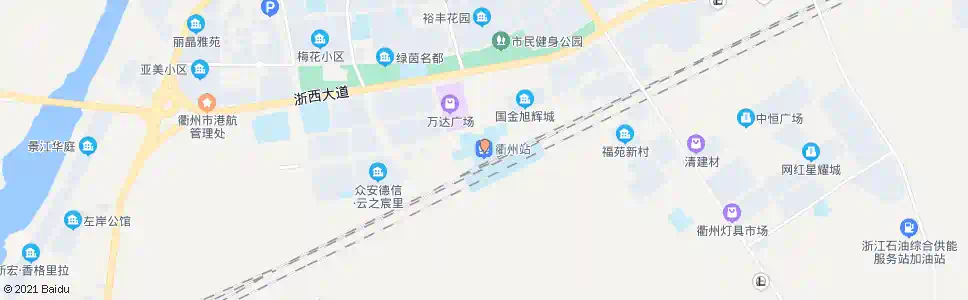 衢州火车站_公交站地图_衢州公交_妙搜公交查询2025