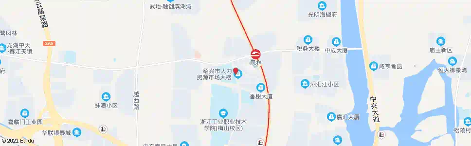 绍兴绍兴市人力资源市场(镜湖中学)_公交站地图_绍兴公交_妙搜公交查询2025