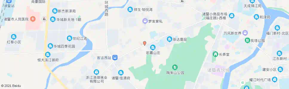 绍兴宏嘉山庄(诸暨同济医院)_公交站地图_绍兴公交_妙搜公交查询2025