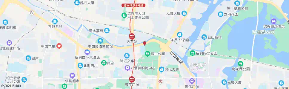 绍兴蕺山中心小学北门_公交站地图_绍兴公交_妙搜公交查询2025