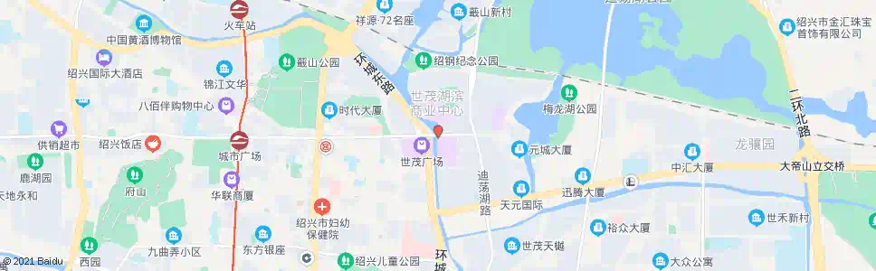 绍兴世茂广场(招商银行)_公交站地图_绍兴公交_妙搜公交查询2025