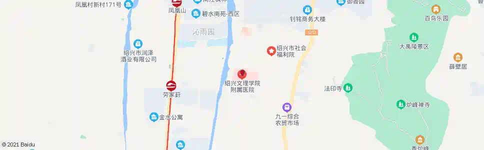 绍兴市广电中心(文理学院附属医院)_公交站地图_绍兴公交_妙搜公交查询2025