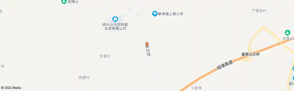 绍兴枝山村_公交站地图_绍兴公交_妙搜公交查询2026