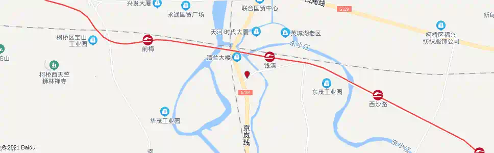 绍兴钱清小马路口(电信局)_公交站地图_绍兴公交_妙搜公交查询2025