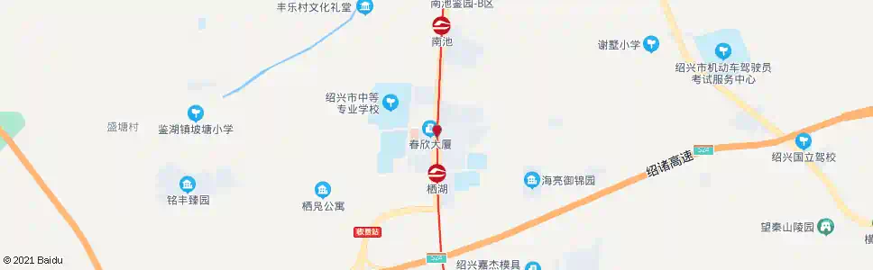 绍兴鉴湖镇政府(合成景园润园)_公交站地图_绍兴公交_妙搜公交查询2025
