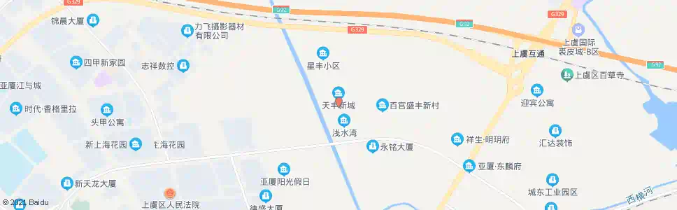 绍兴天丰新城(浅水湾)_公交站地图_绍兴公交_妙搜公交查询2025