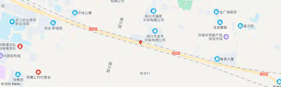 绍兴浙江欣洁家纺(鲍家村)_公交站地图_绍兴公交_妙搜公交查询2025