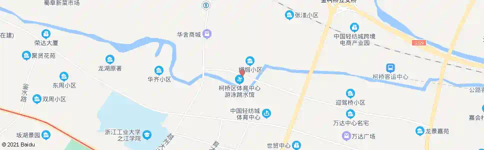 绍兴绸缎小区(游泳馆)_公交站地图_绍兴公交_妙搜公交查询2025