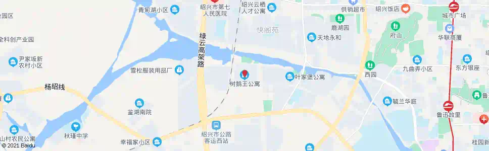绍兴树鹅王公寓_公交站地图_绍兴公交_妙搜公交查询2025