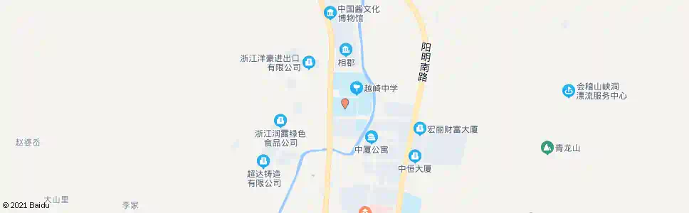 绍兴平水开发区(平水小学)_公交站地图_绍兴公交_妙搜公交查询2025