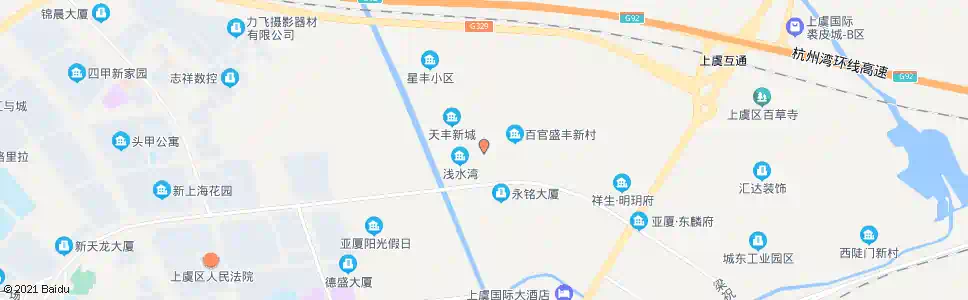 绍兴盛丰新村(西)_公交站地图_绍兴公交_妙搜公交查询2025