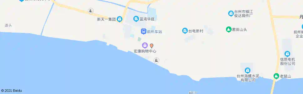 台州前所粮站_公交站地图_台州公交_妙搜公交查询2025